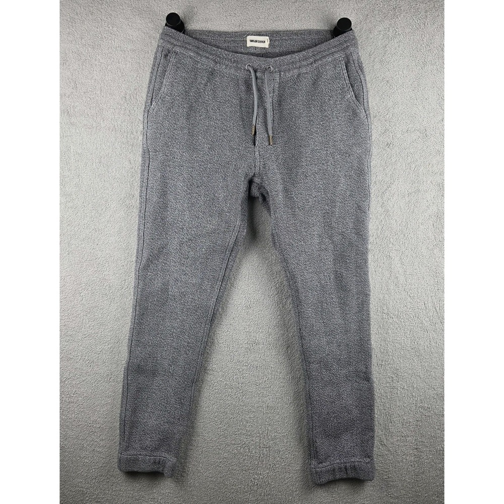 Taylor Stitch Apres Sashiko Joggers Pants Grey Men Medium Sweatpants Knit
